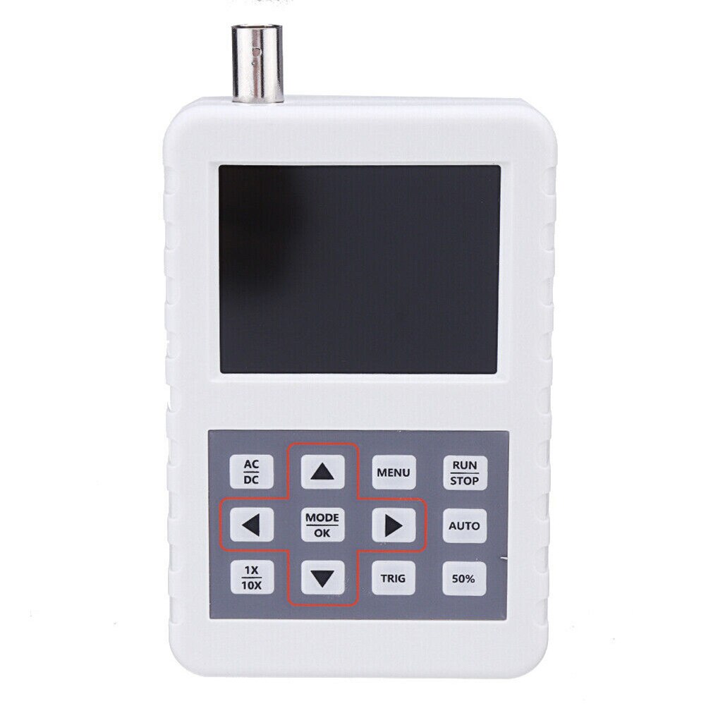 ADS2050H 5MHz Bandwidth Oscilloscope 2.4 Inch LCD Screen Plastic Mini Portable Handheld With Probe Waveform Storage Durable