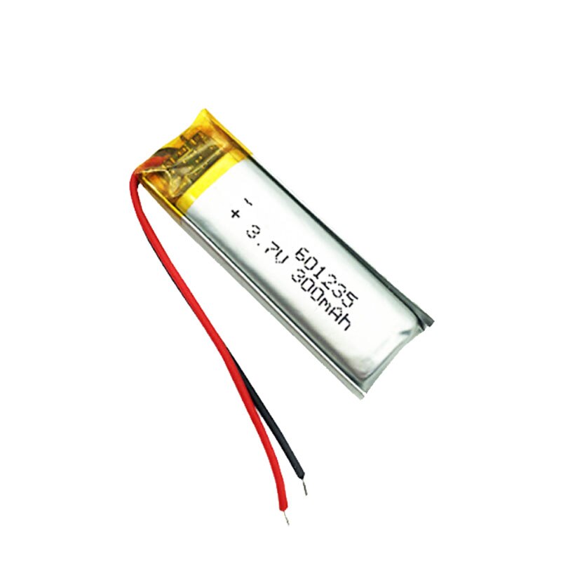 3.7V 300Mah 601235 Lithium Polymer Oplaadbare Batterij Voor MP3 Dvc Dvr Gps Bluetooth Headset Rijden Recorder Li-po Ion Cellen