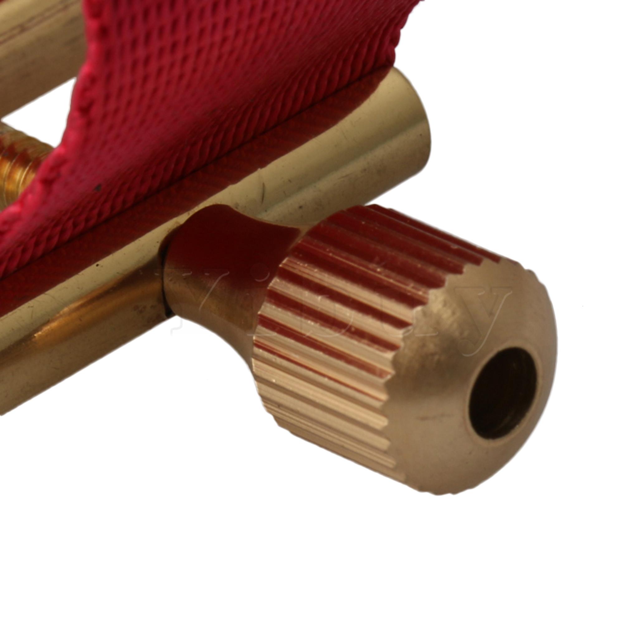 Yibuy Sax Ligatuur Sluiting Clip voor Tenorsaxofoon Rubber Mondstuk Rood