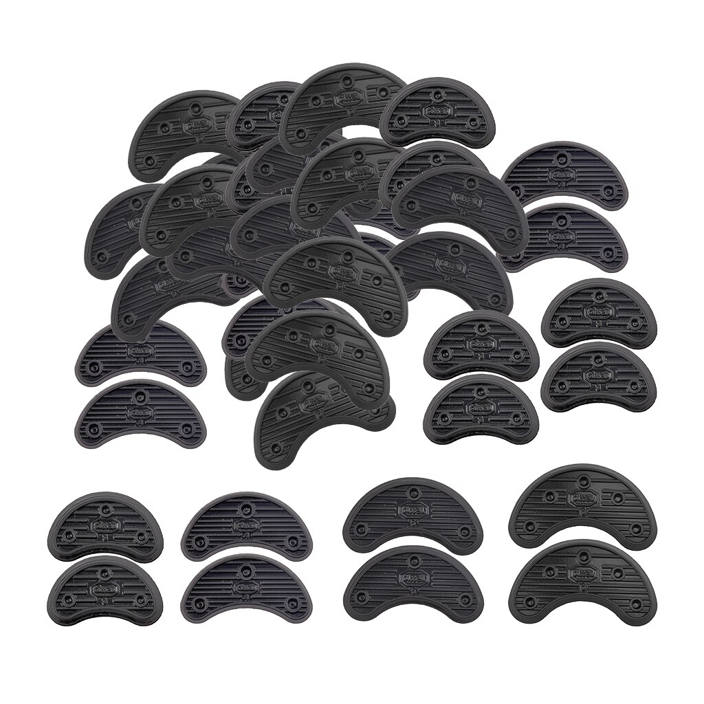 40x Black Rubber Shoe Heel Tips Sole Repair Shoes Repair Wear-resisting