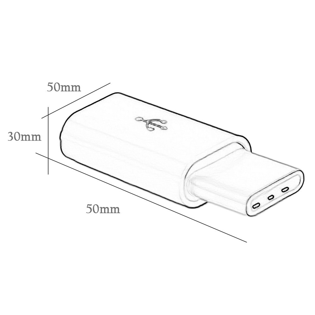 Universal usb 3.1 type-c-kontakt til mikro-usb hann til hunn-omformer mini bærbar usb-c dataadapter type c-enhet android