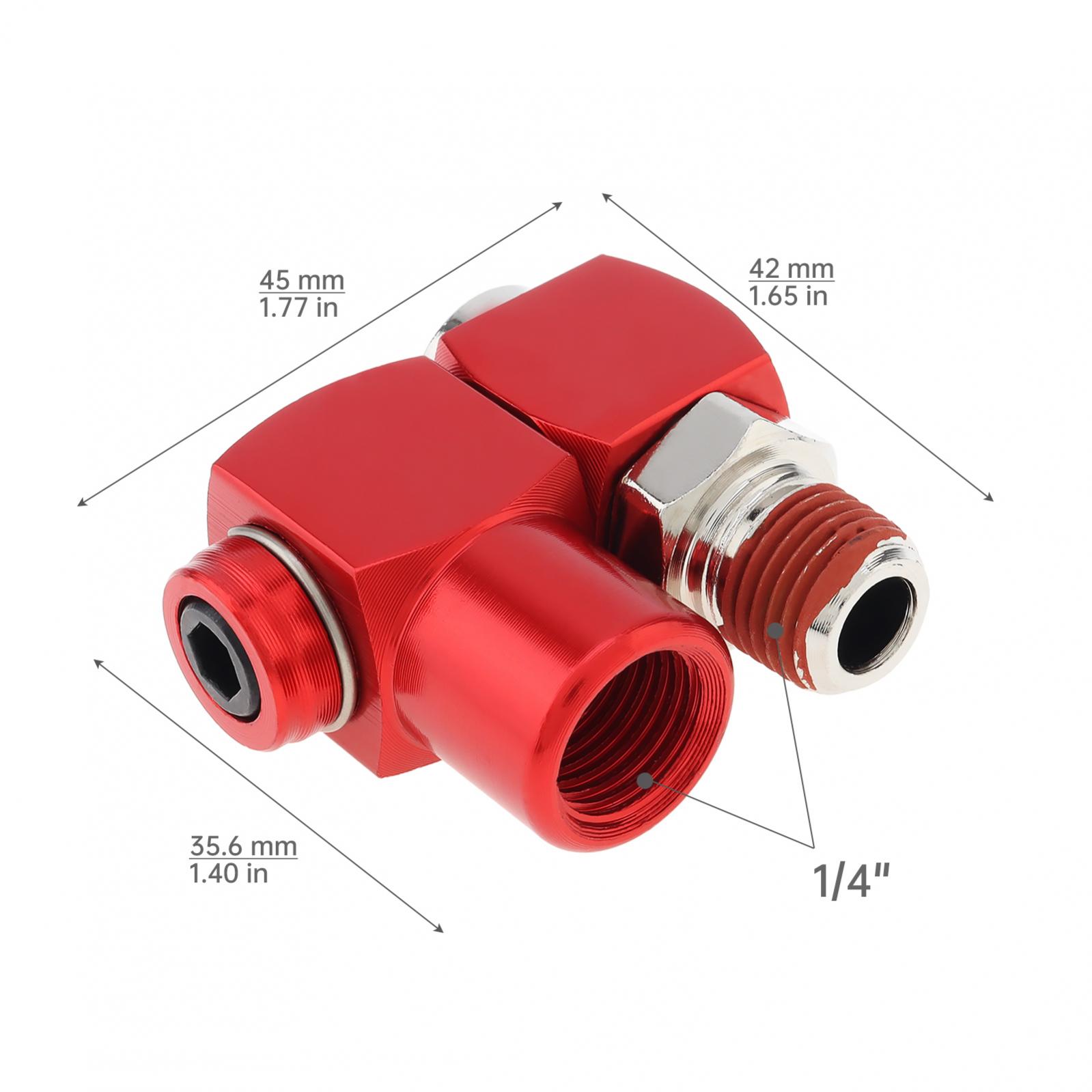 Conector giratório da mangueira do ar, acessórios industriais do ar, adaptador portátil das ferramentas do ar, 1,4 "NPT, 360 graus