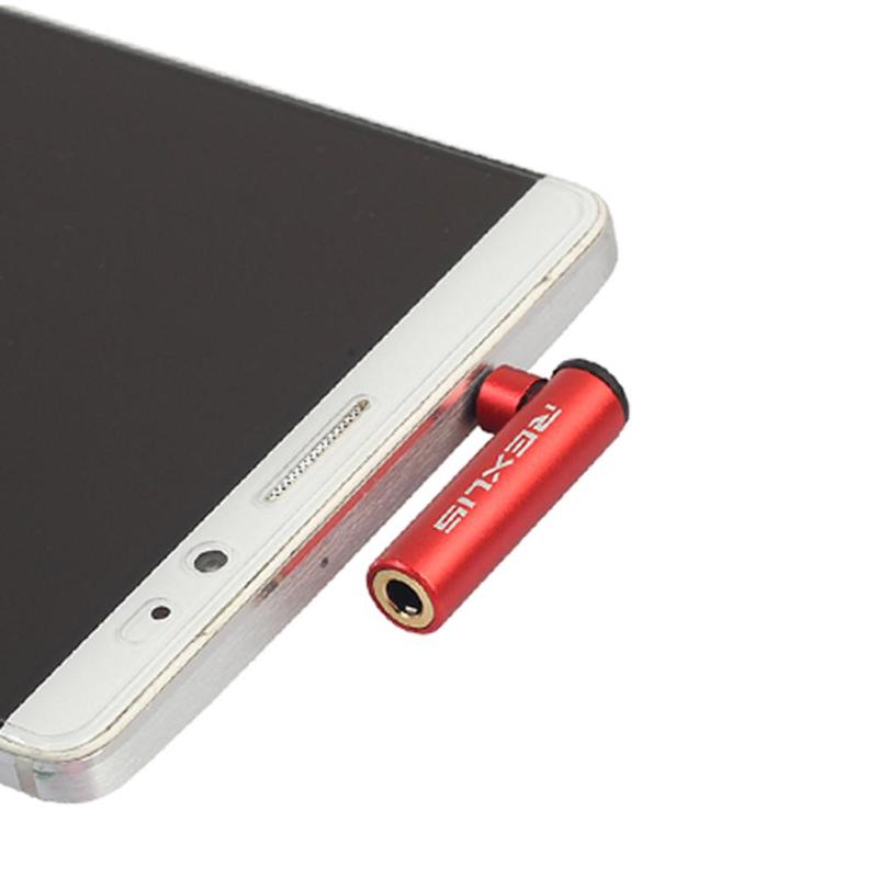 For REXUS 3.5mm Jack 90 Degree OMTP to CTIA Right Angled Adapter Converter Headphone Connector Male to Female Aux to Aux L Shape