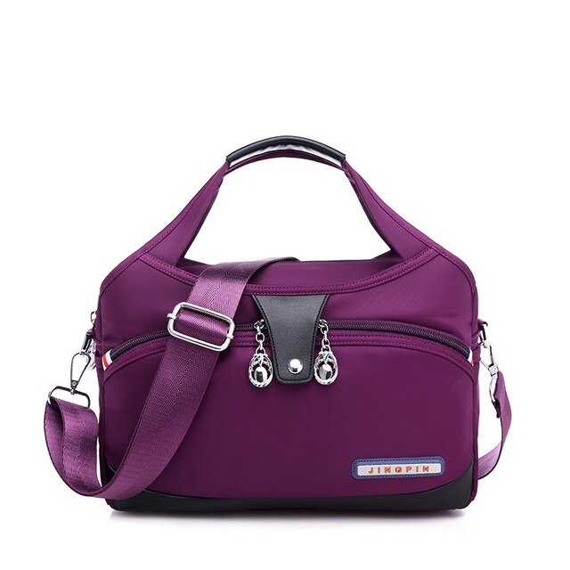 Nylon grote dames Messenger bag dames handtas waterdichte dames schoudertas dames schoudertas: purple