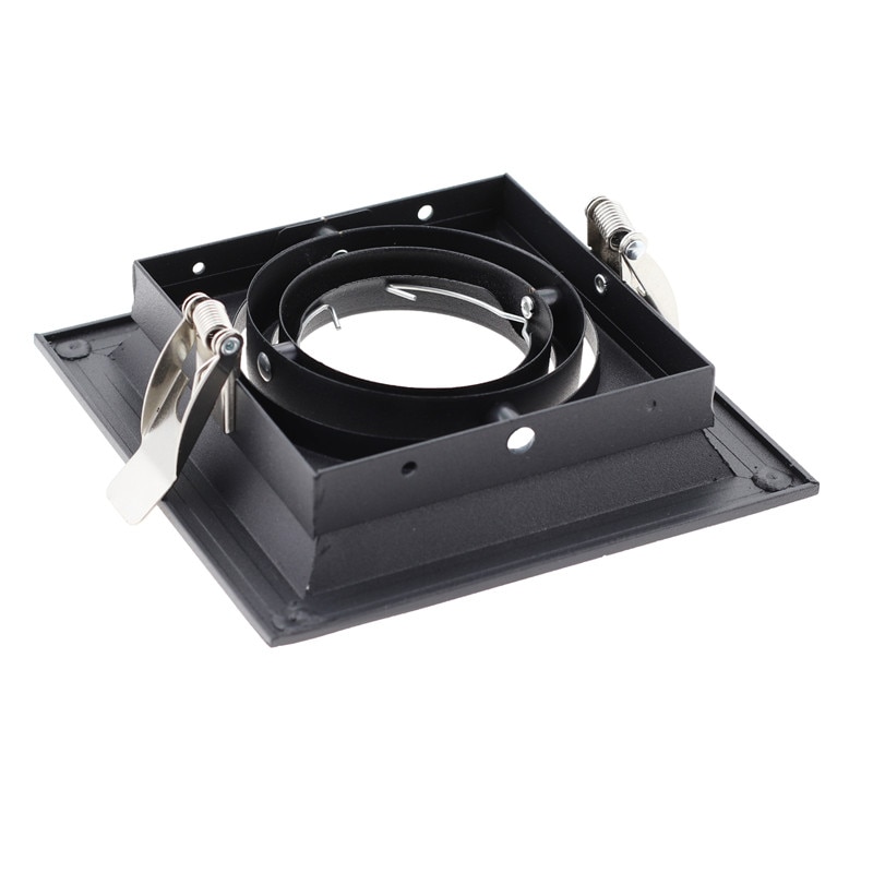 Vierkante Ingebed Led Plafond Trim Ringen MR16 Halogeen Lamp Armaturen Houder Led Spotlight GU10 Frame Led Down Licht Armatuur