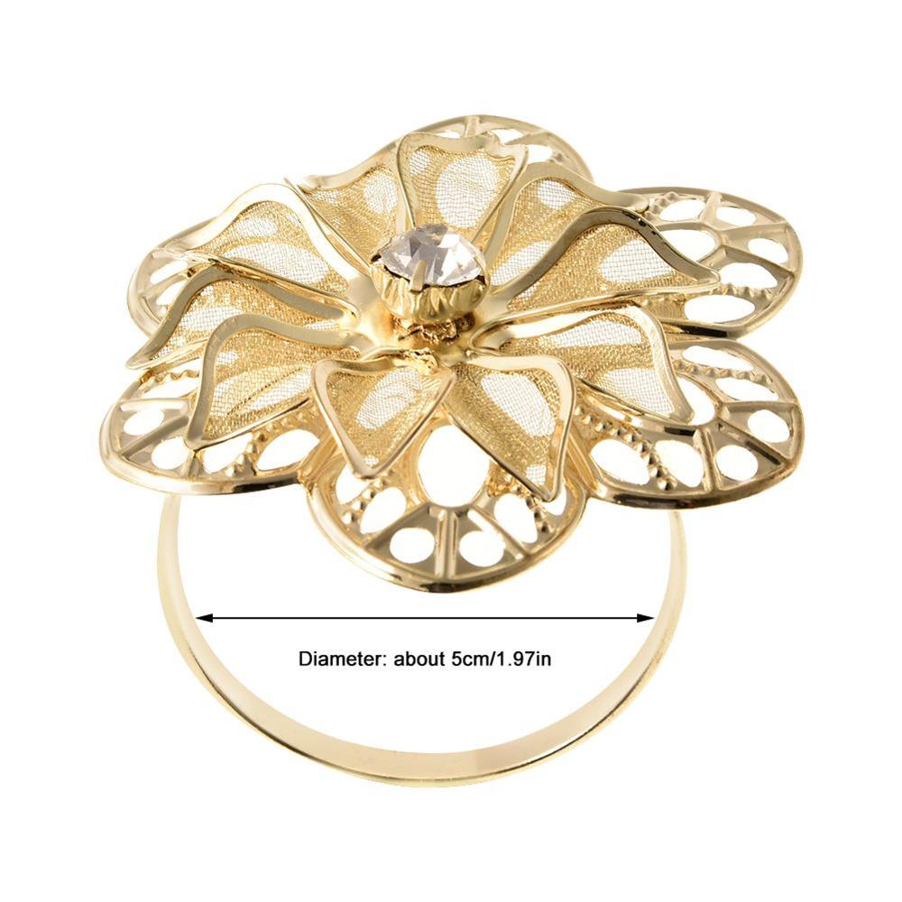 Servetringen Met Holle Out Bloem Voor Bruiloft Diner Verjaardagen Familiebijeenkomsten Tafel Decor Servet Houder: Type3 A