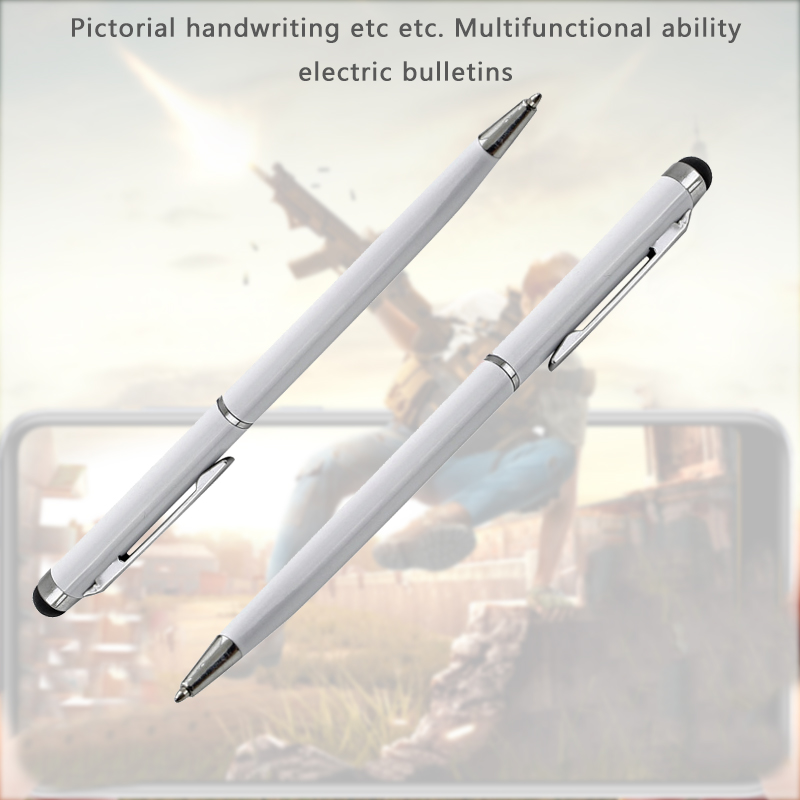 3pcs 2 in 1 Stainless Steel Capacitive Touch Screen Stylus Ball Point Pen for iphone Samsung Xiaomi Huawei Lenovo Tablet Phone