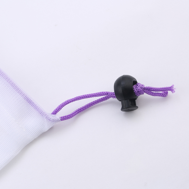 Eco Friendly Bags for Vegetables Fruit Reusable Produce Mesh Vegetable Bags kitchen Storage Net Washable Bag Food Storage: Purple / Large