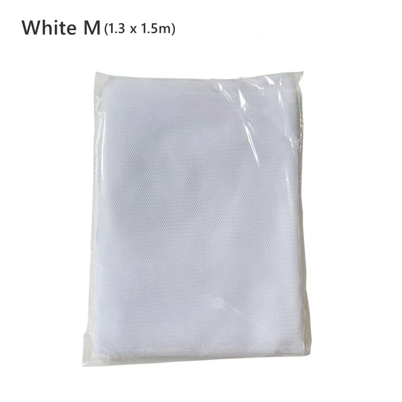 Écran de fenêtre auto-adhésif Invisible anti-moustiques et anti-insectes, filet en maille avec Velcro: White M