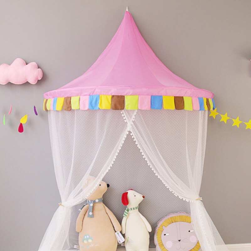 Moustiquaire décorative murale suspendue pour bébé | Tente de lit, tente de jeux pour enfants, maison de la tente de jeux, rideau pour berceau, pour enfant en bas âge