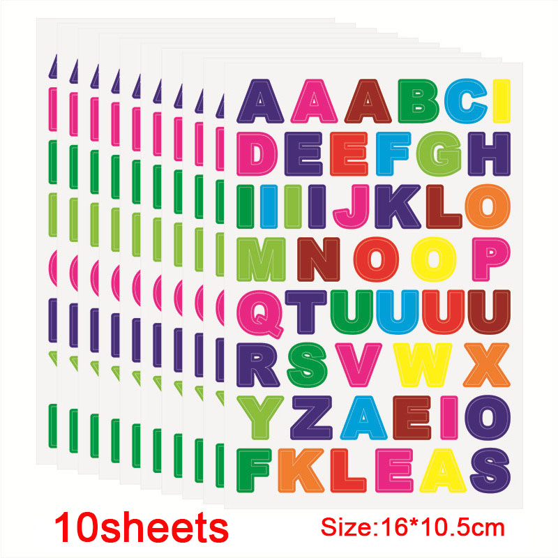 10-blad lachend gezicht stickers schattig notebook laptop portret stickers glimlach ster brief beloning sticker klassiek speelgoed voor kinderen cadeau