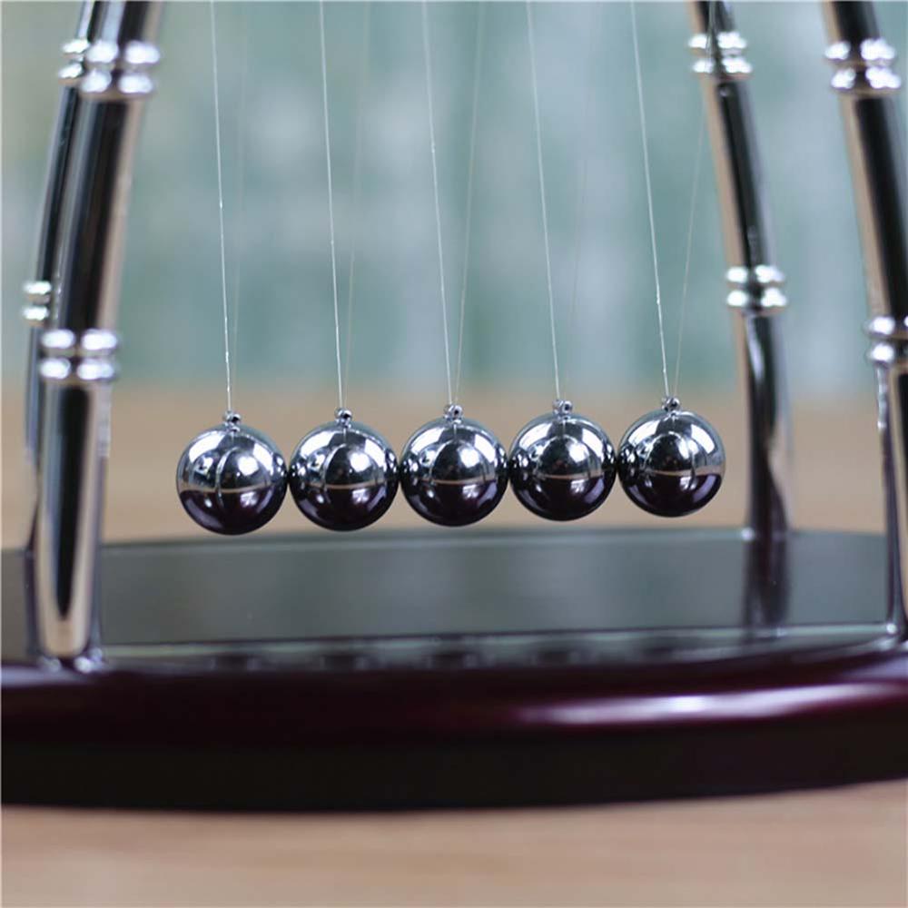 Newton's Cradle Balance Balls Physics Science Pendulum Ball Desk Ornaments Toy 40FP20