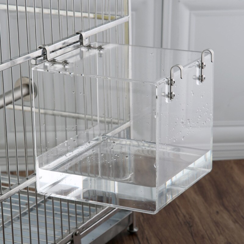 Papegaaien Acryl Douche Valkparkiet Vogel Bad Transparant Dierbenodigdheden Parkieten Cage Huis Ruime CleaningJ99Store