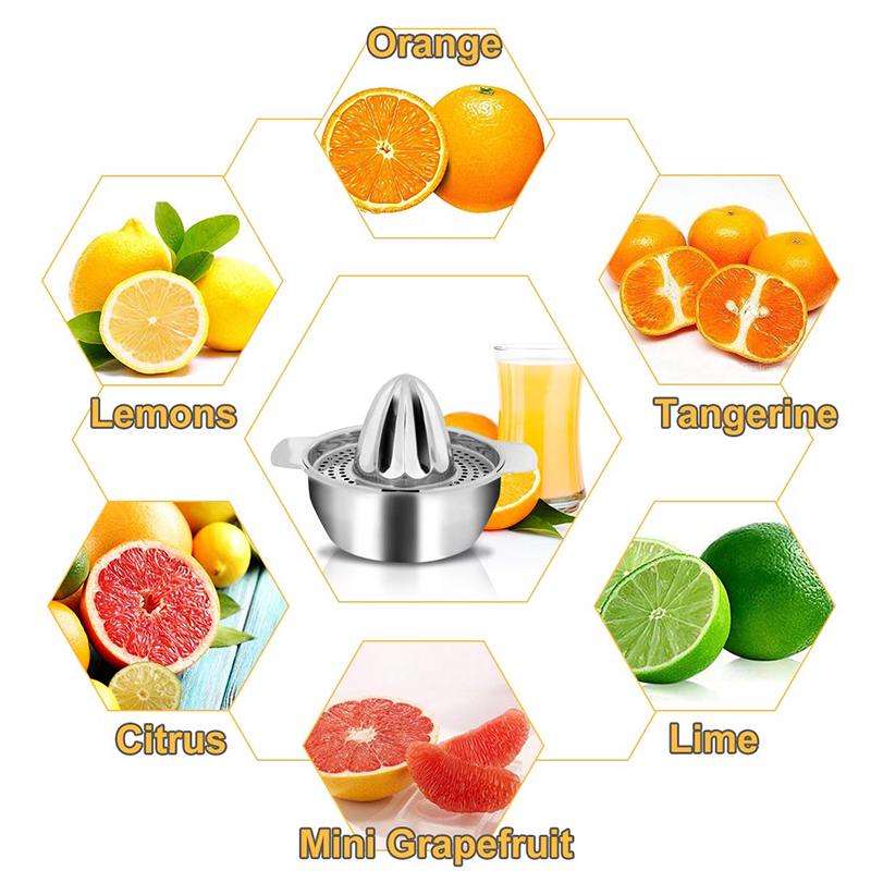 Mini Juicer Handhold Fruit Orange Lemon Juice Maker Stainless Steel Manual Press Squeezers Citrus Juicers Mini Home Appliances