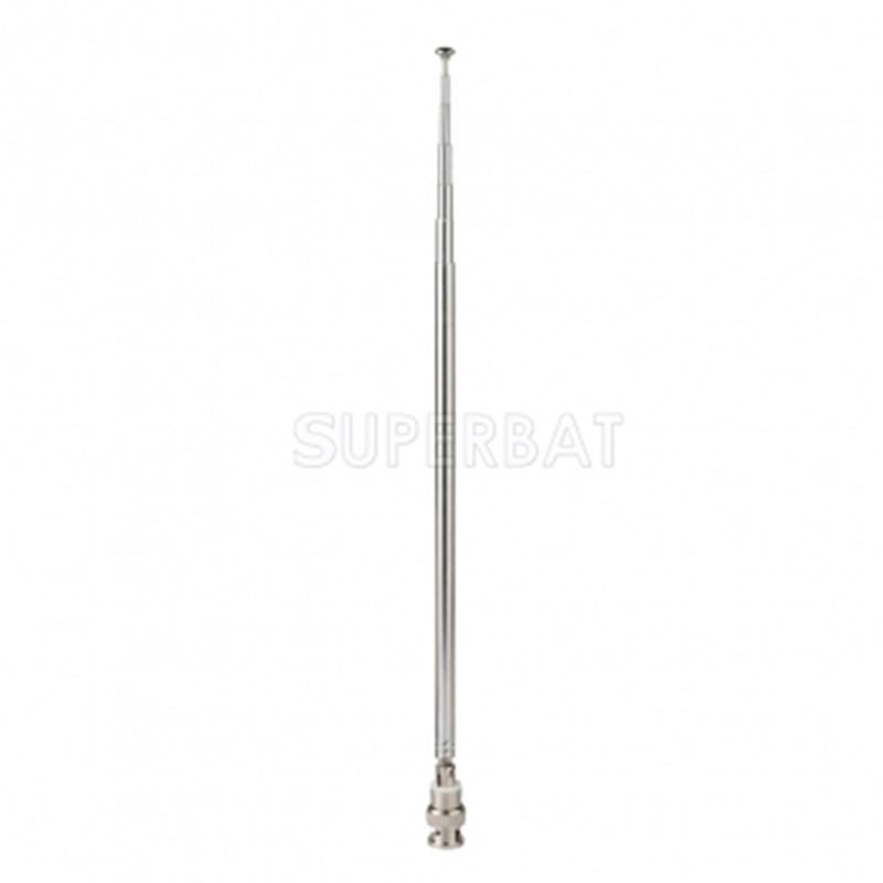 Superbat HF VHF UHF 116cm Teleskop Antenne Bnc-stecker für Uniden Pfeifer Polizei Radio Scanner Zwei Weg Radio Frequenz zähler