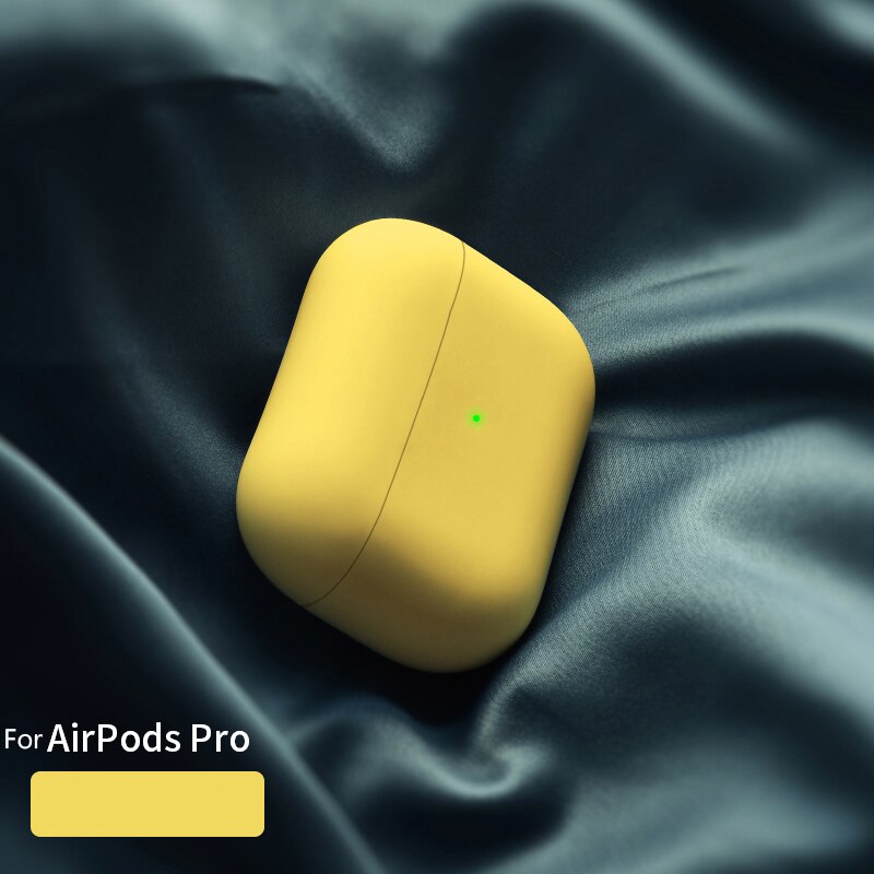 Siliconen Case Voor Airpods Pro Case Draadloze Bluetooth Voor Apple Airpods Pro Case Cover Oortelefoon Case Voor Air Pods Pro 3 Fundas: AKP02-CBYellow