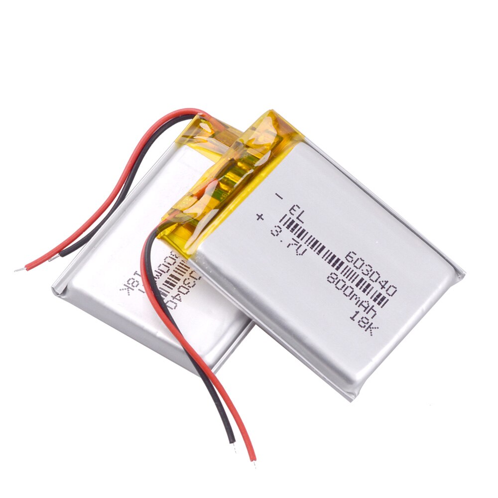 3,7 V 800mAh 603040 Li-Ion Lipo Batterie Lithium-Polymer Li-Po li ionen Batterie baby monitor Bluedio kopfhörer laterne