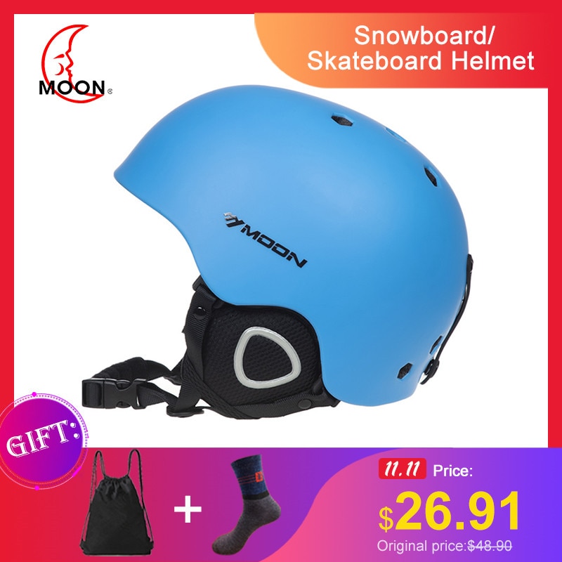 MOND Ski Helm Blau skaten Skateboard Skifahren in-modle Helm Snowboard für erwachsene und freundlicher CEen1078