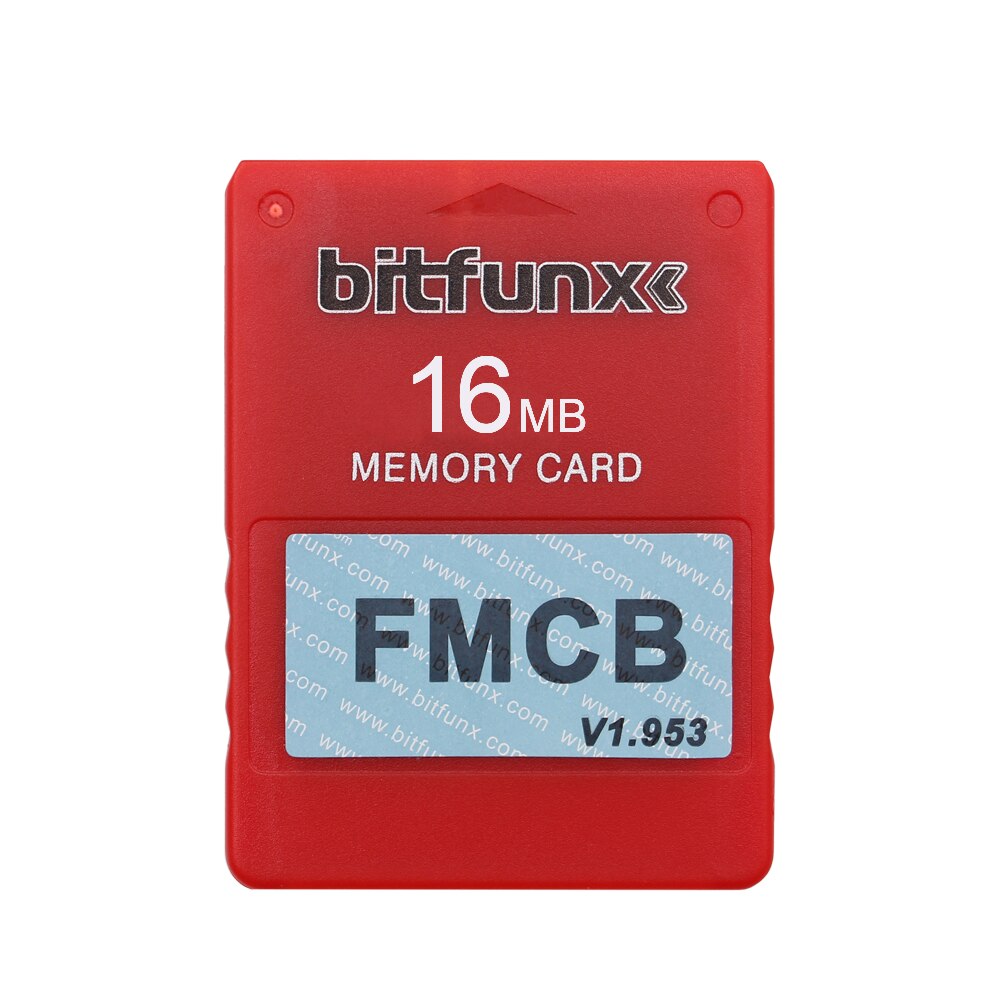 RetroScaler Colorful v1.953 FMCB Free McBoot Card for PS2 Playstation2 16MB Memory Card OPL MC Boot: 16MB Red