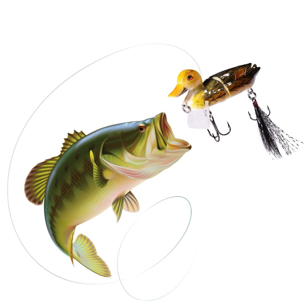 Duck Lures Baits Fishing Hard Lures Floating Lure With Double Hooks For Fishing Lovers Outdoor Fishing