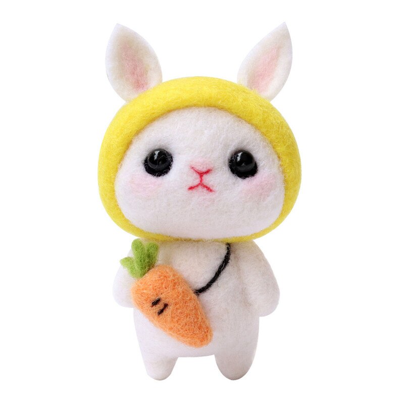 Cute Cartoon Rabbit Animal Handmade Toy / Handmade Material / Needle Felt Wool: 2