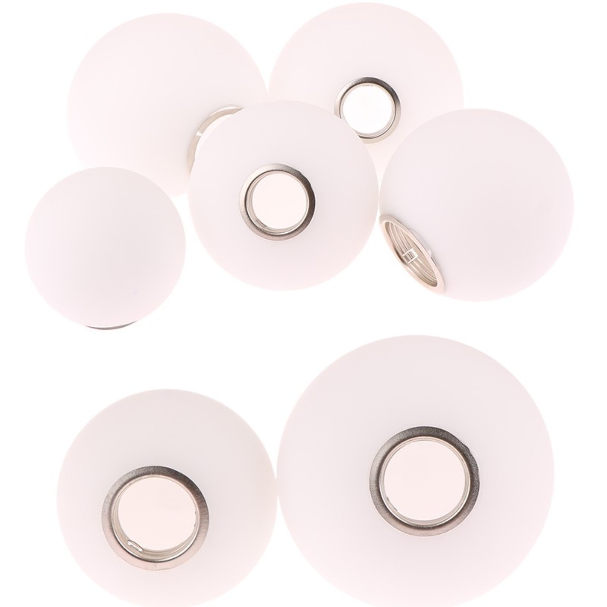 Witte Glazen Lampenkap Voor E14/E27 Lamp Fitter Opening Accessoire Glazen Armatuur Vervanging Globe Of Lampenkap Voor Bar Home Decor