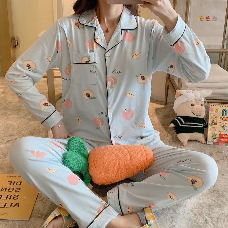 Frühling Herbst Schwangere Frauen Nüsingen setzt Druck Mutterschaft Stillen Pyjama Winter Schwangerschaft Nachtwäsche Anzüge Mütterlichen Kleidung: 4 / XXL