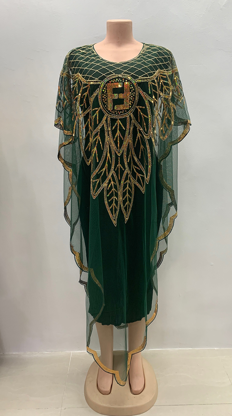 Vestido de cardigã de lantejoulas em gaze feminina, roupas de festa, entrega gratuita, vermelho, verde, azul, preto, moda, novo: Prateado
