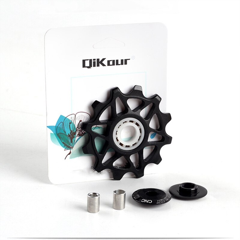 QiKour 12T MTB Bicycle Rear Derailleur Jockey Wheel Ceramic bearing