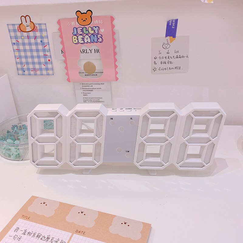 Led Digital Clock Table Alarm Bedroom Electronic Glow Tube Lights Lighting Digital Clock Zegar Home Decor Clock DB60SZ