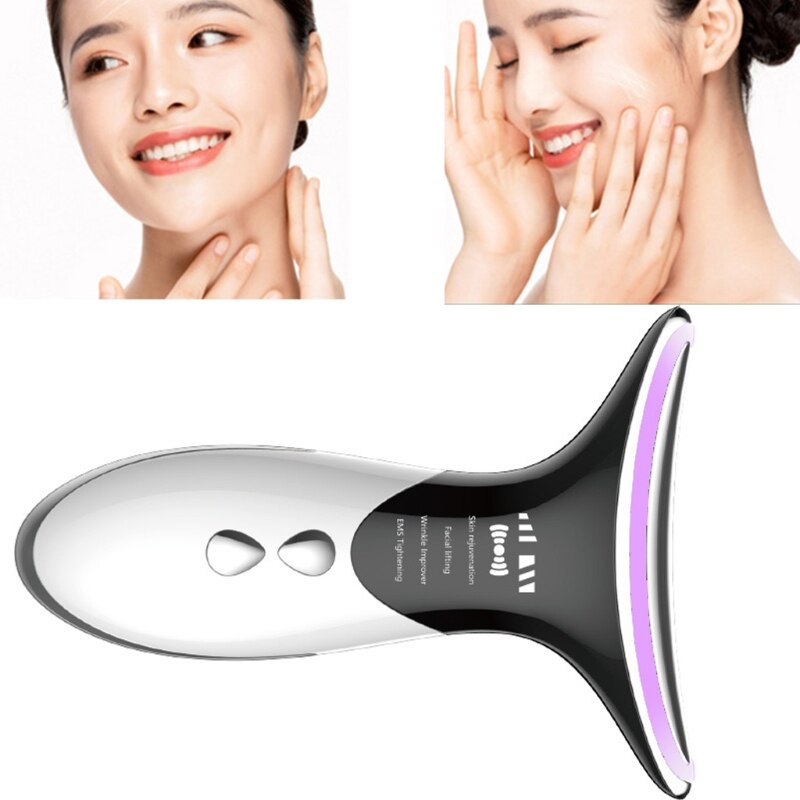 Hoge Frequentie Facial Machine, Hals Huidverstrakking Lifting Apparaat Oplaadbare, Anti Aging Gezicht Nek Massager