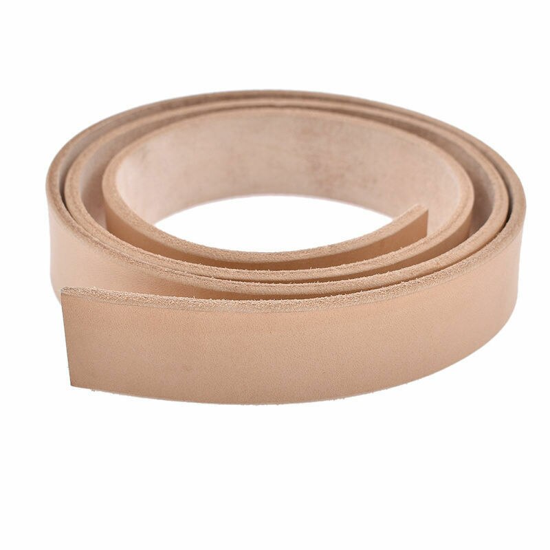 1Pc Diy Blank Veg Gelooid Leer Strip Riem Riem Handgemaakte 100-130Cm Pick Breedte: 2.9cm