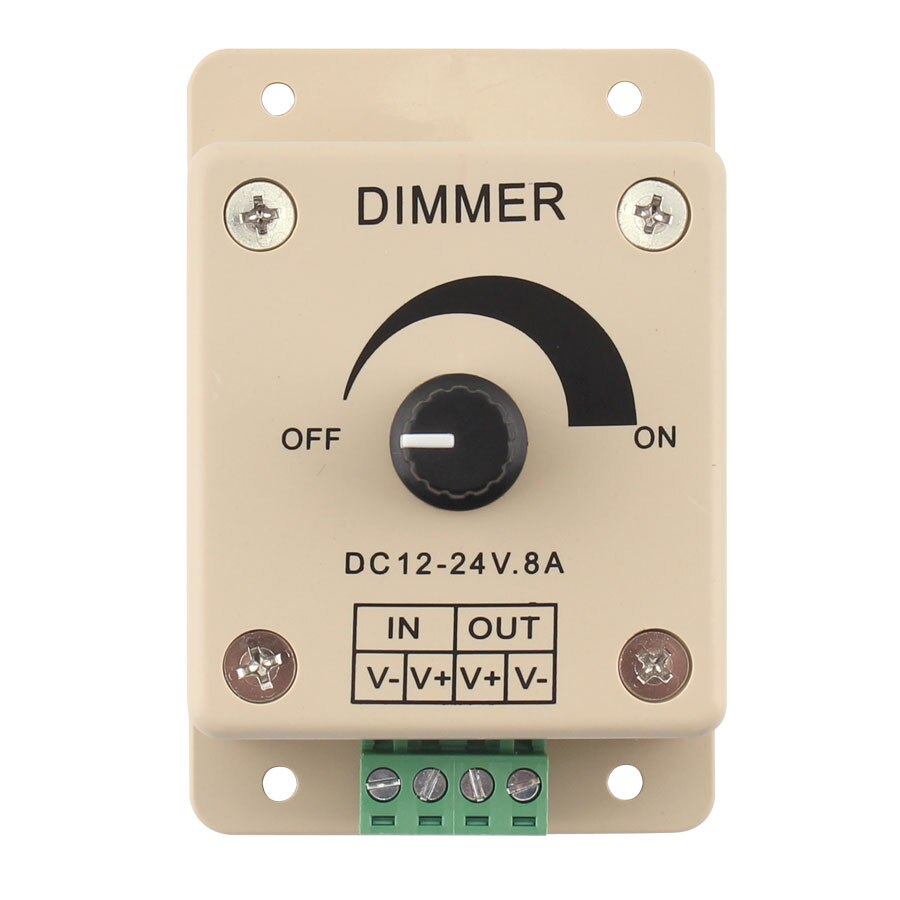 Dimmer 220 v 12 V 24 V LED Dimmer 12 V 220 V Schakelaar Voltage Regulator Verstelbare 24 V 12 V LED Dimmer Controller LED Strip Licht Lamp