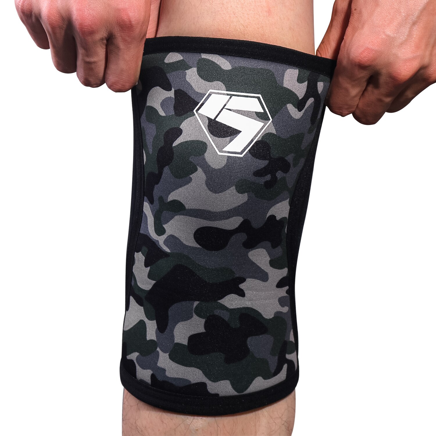 7MM Compression Crossfit genouillères Protection hommes femmes sport haltérophilie volley-ball Snowboard travail plus genouillère Support