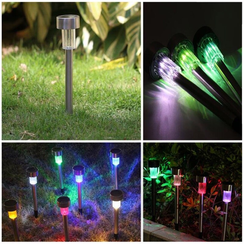 12 Pieces Solar Garden LED Light Decoration Lantern Outdoor Solar Powered Waterproof Lawn Lamps Pathway Landscape Decor