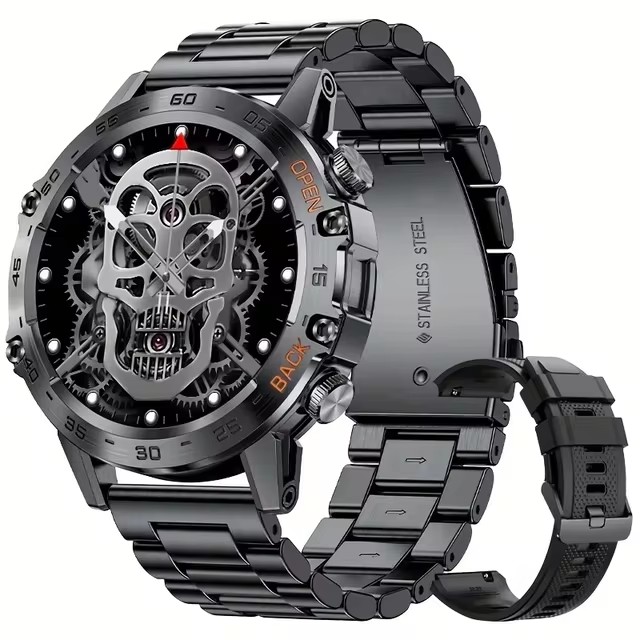 LIGE nuovo1.39 "Bluetooth Chiamata Astuto Della Vigilanza Degli Uomini di sport tutto'aria Aperta fitness Monitoraggio della Frequenza Cardiaca saluto Smartwatch per il Telefono androide IOS: bianca