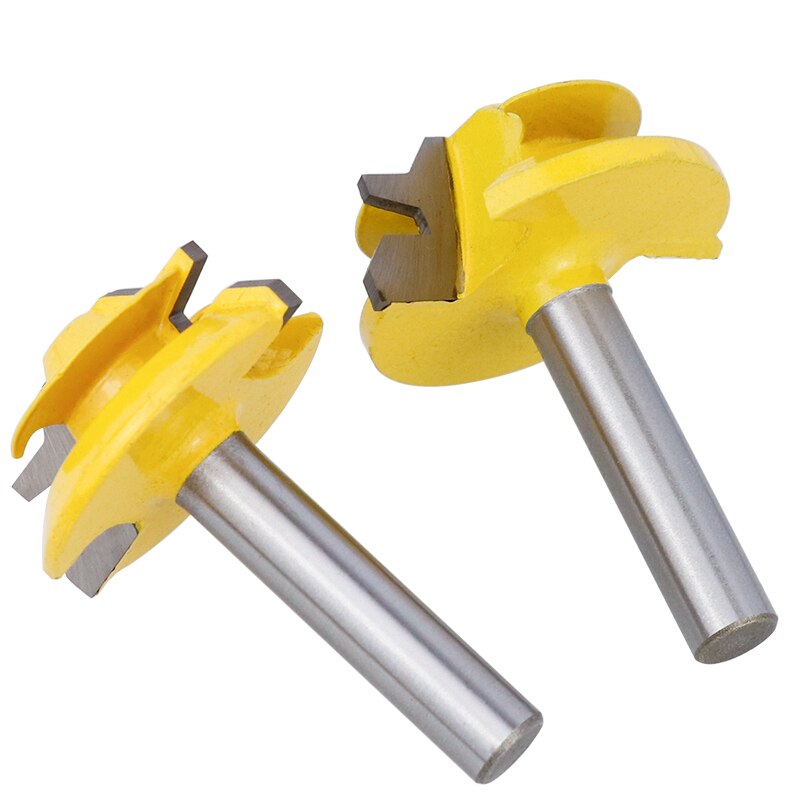 Lock Miter Router Bit Tenon Router Bit 8mm Shank CNC Router Bits 45 Degree For Wood Engraving Tool Tungsten Carbide Milling Cutt