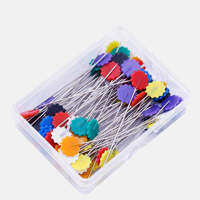 100Pcs Stainless Steel Dressmaking Pins Embroidery Patchwork Pins Accessories Tools Sewing Marker Needle DIY Sewing Accessories: 5 / 100Pcs