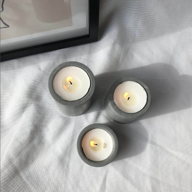 Gør-det-selv silikone betonform til fremstilling af terrazzo lysestage perfekt til dekoration af fyrfadsstager med krystal epoxy