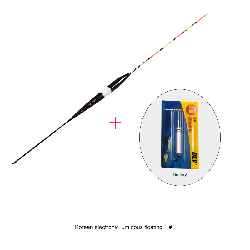 1 Pc Lichtgevende Elektronische Vlotter Led Fishing Float Elektrische Flotador Licht + Batterij Diepe Water Boei Visgerei