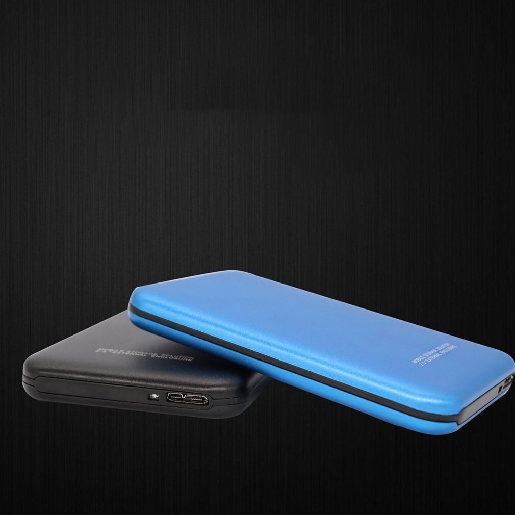 2.5 Inch Sata Hard Disk Box Usb3.0 Mobile Hard Disk Box Slide Cover Grid Texture Mobile Hard Disk Box