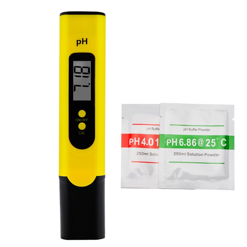 Digital PH Meter LCD PH Tester Accuracy 0.1 Automatic Calibration for Water Food Aquarium Pool Hydroponics Pocket Size 40% OFF: F