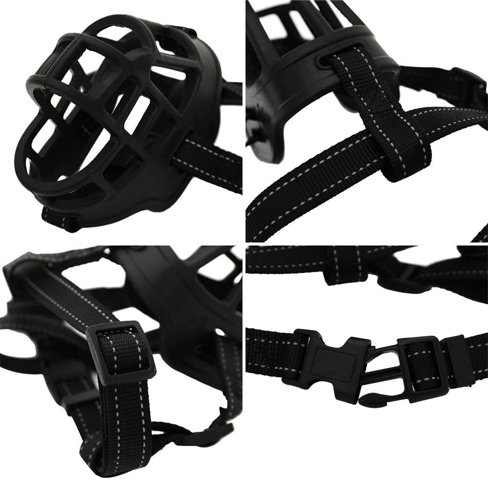 Hoopet Ademend Duurzaam Snuit Voor Grote Hond Corgi Alaska Masker Golden Retriever Aangelijnd Harnas Nylon Uitje Huisdier Mand Leverancier
