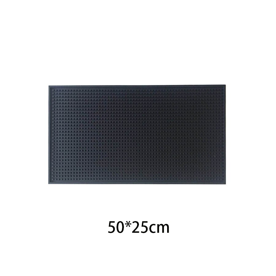 OEM service soft eco-friendly silicone PVC rubber bar mat: 50-25cm
