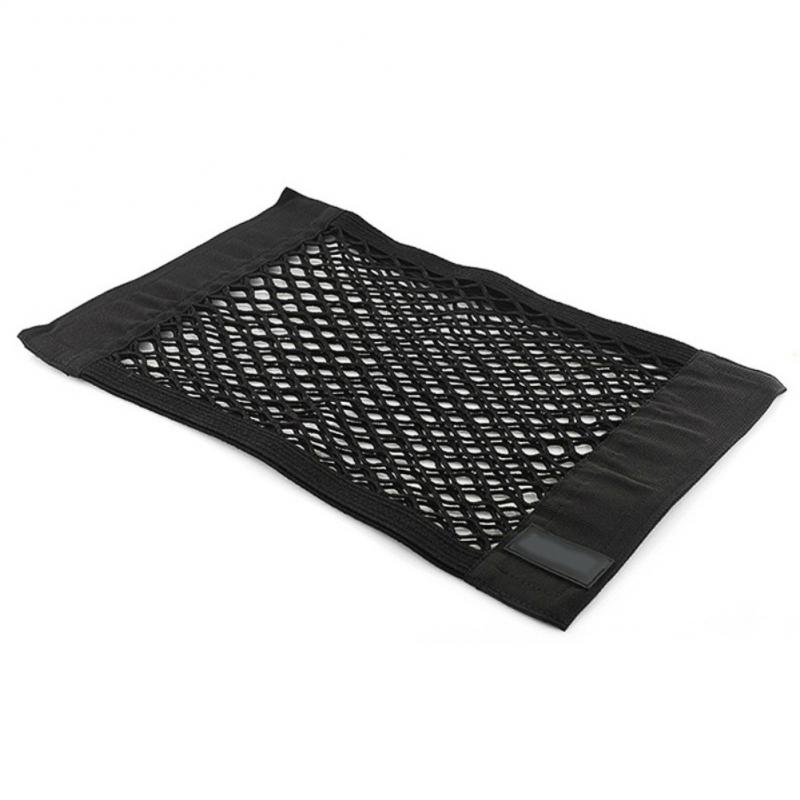 Bilinteriør net 1pc bil bagagerumssæderyg elastisk mesh net bilstyling opbevaringstaske lomme taske biltilbehør