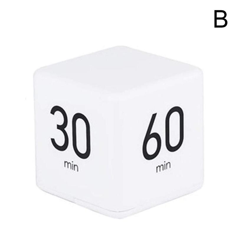 1pcs Electronic Cubic Timer Countdown Kitchen Cube Time Stopwatch Mini Tools Management Stylish Kitchen S2A0: B