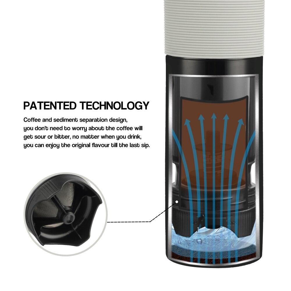 Oryginalna przenośna praska francuska izolowana kubek podróżny premia Grupa będzie lepsza