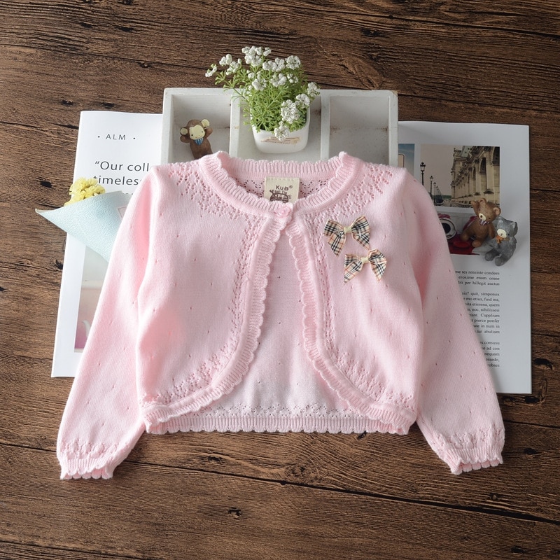 Mädchen Strickjacke zur Seite fahren Jacke 100 Baumwolle Mädchen Oberbekleidung für 1 2 4 6 8 Jahre alt freundlicher Kleidung RKC195082: Rosa / 9m
