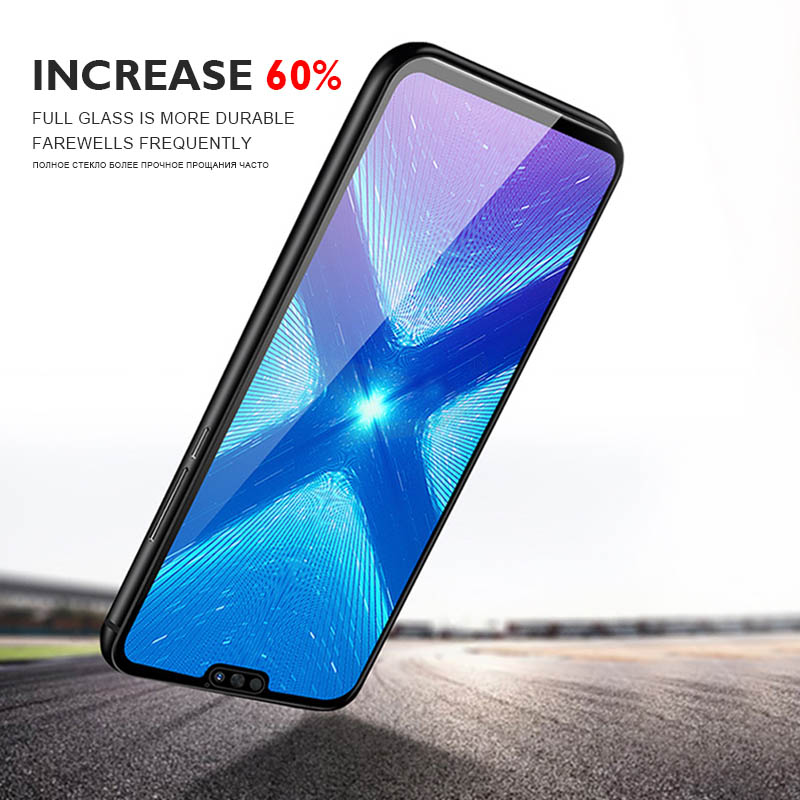 Vidrio protector para Huawei honor 8s protector de pantalla en honor 8 x 8c vidrio templado película de seguridad hauwei fono 8 x c s 3D película cubierta