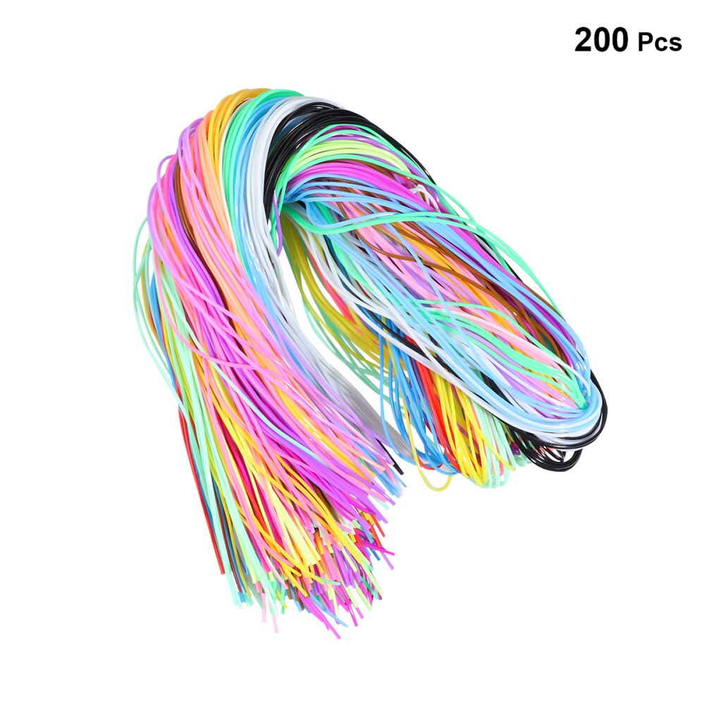 200Pcs Kleurrijke Gevlochten Touw Pvc Gevlochten Draad Plastic Diy Gevlochten Touw Diy Gevlochten String